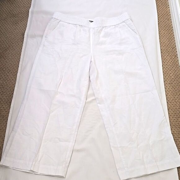 Olsen Europe Anna wide leg linen pants XL - Picture 1 of 10